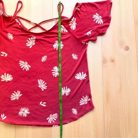 Kalieigh Coral Pink Floral Cold Shoulder Top – XL – Stitch Fix - Picture 11 of 15